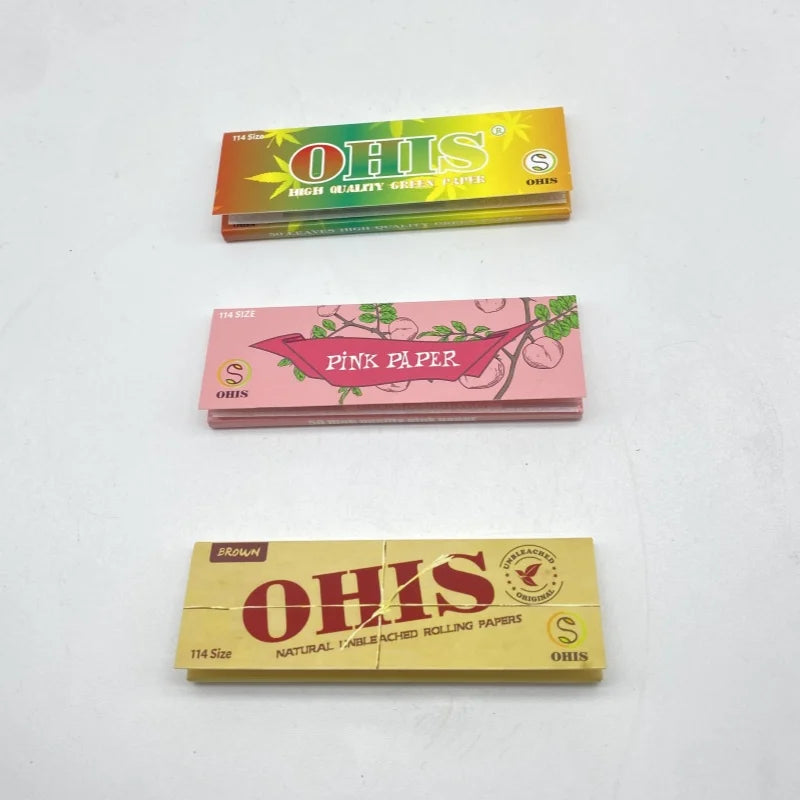 Natural Unrefined Rolling Papers with Filter Tips