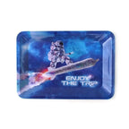 Colorful Metal Rolling Tray Smoking  Accessories Container 180*125mm