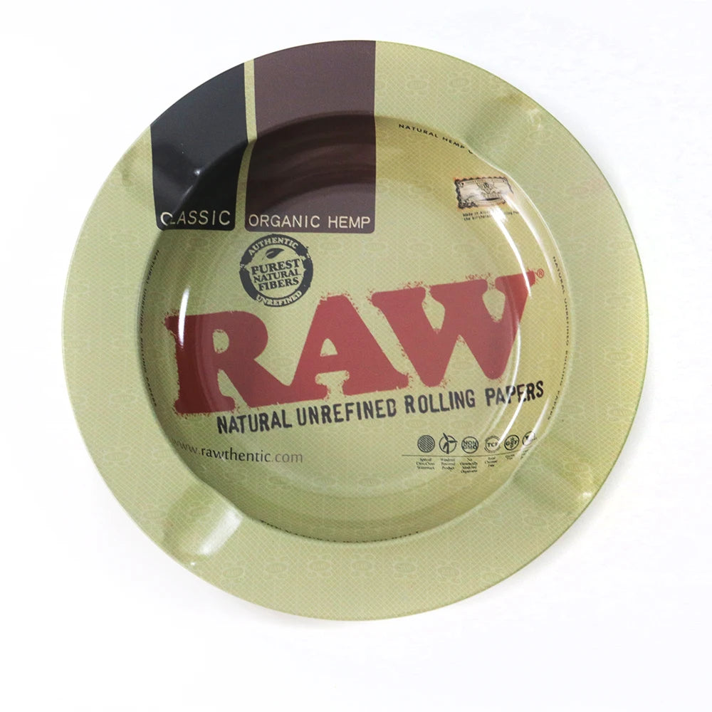 Cartoon Metal Rolling Tray - round Tobacco Herb Ashtray Creative Cigarette Holder Smoking Accessories