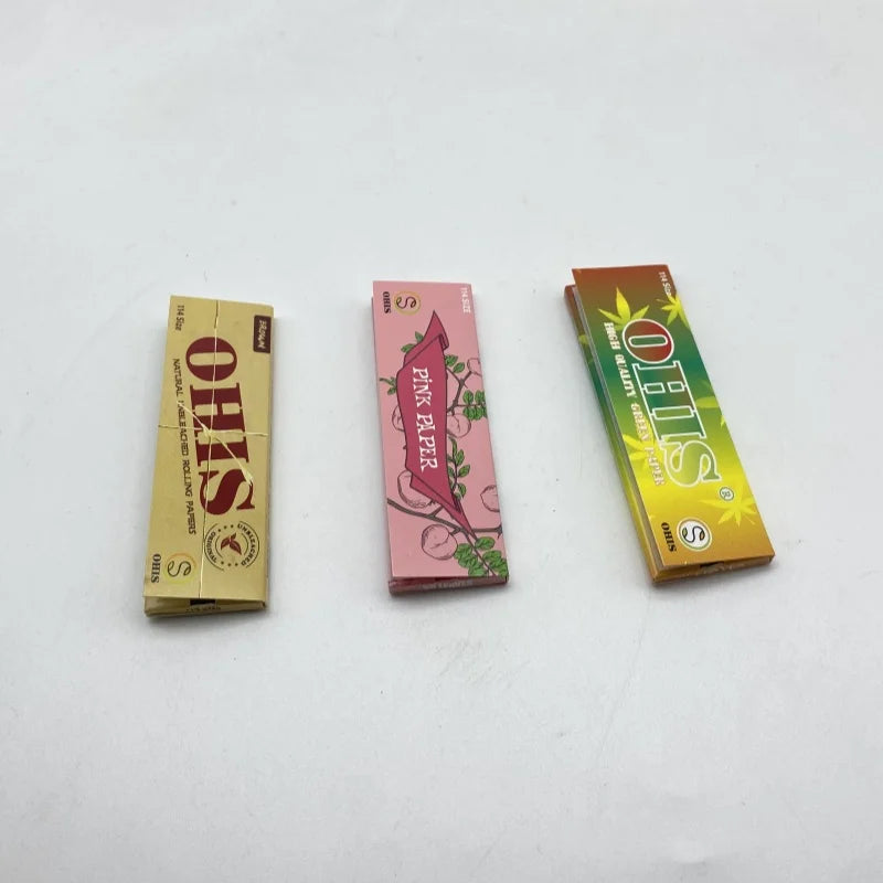 Natural Unrefined Rolling Papers with Filter Tips