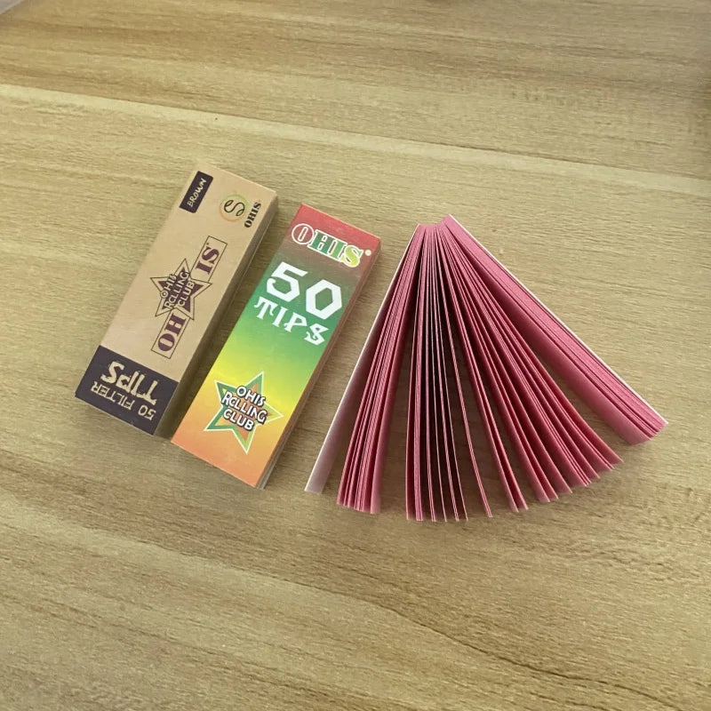 Natural Unrefined Rolling Papers with Filter Tips