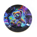 Cartoon Metal Rolling Tray - round Tobacco Herb Ashtray Creative Cigarette Holder Smoking Accessories